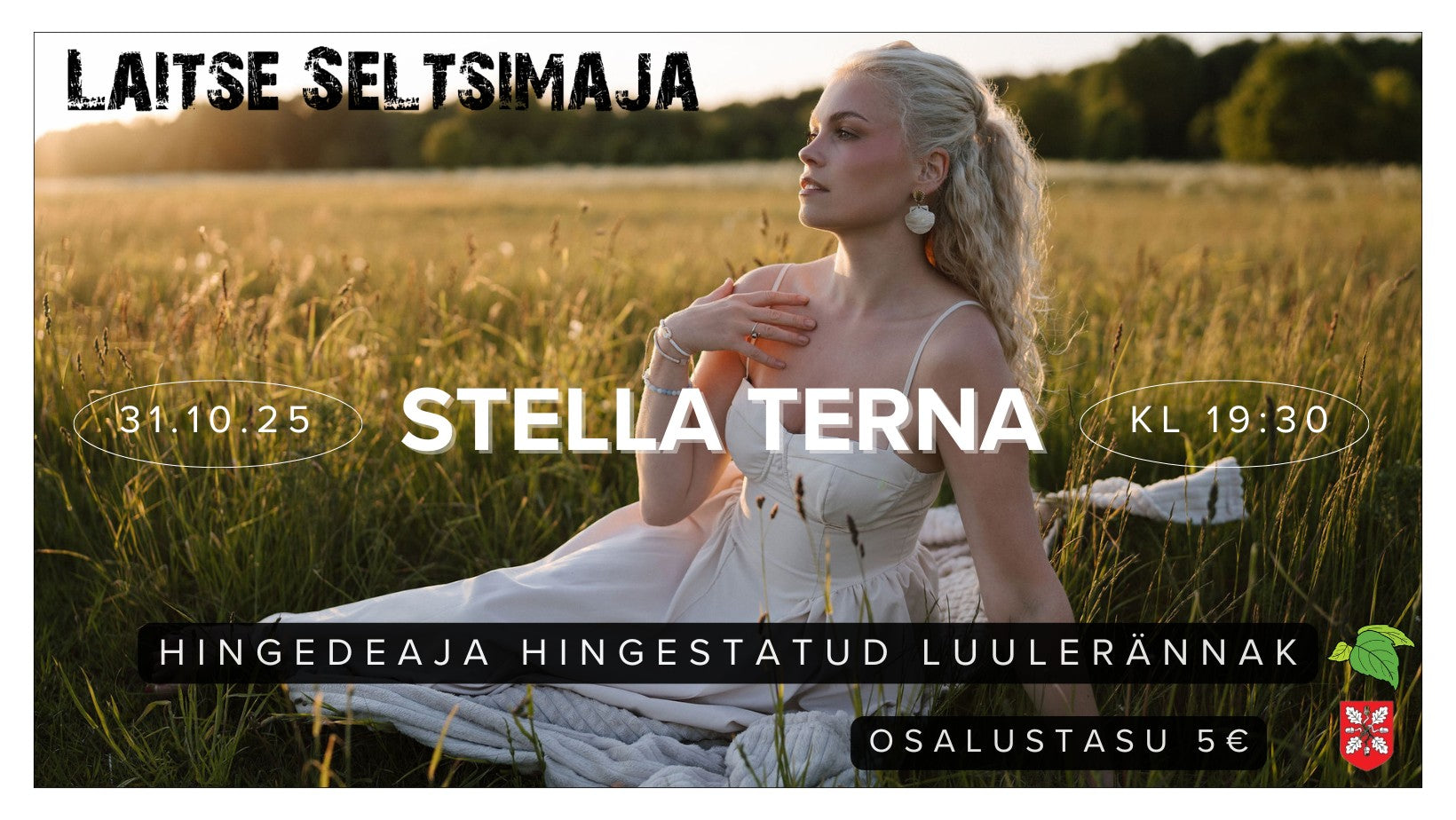 Hingedeaja hingestatud luulerännak Stella Ternaga 31.10